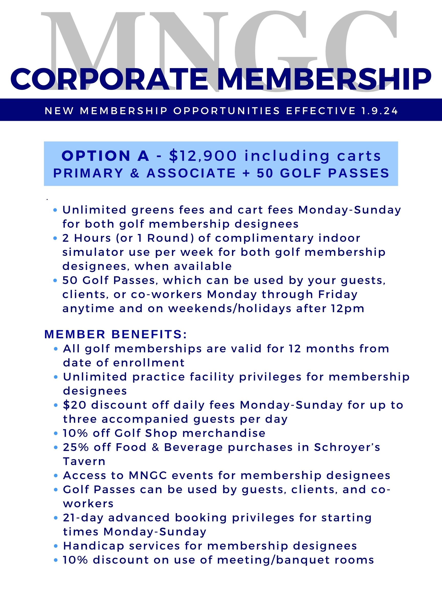 Corporate Golf Membership