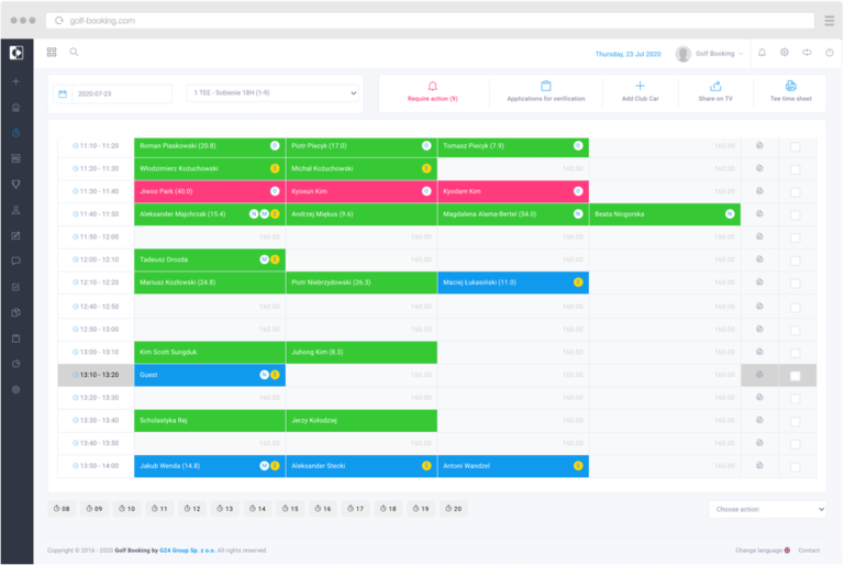 Golf Booking System